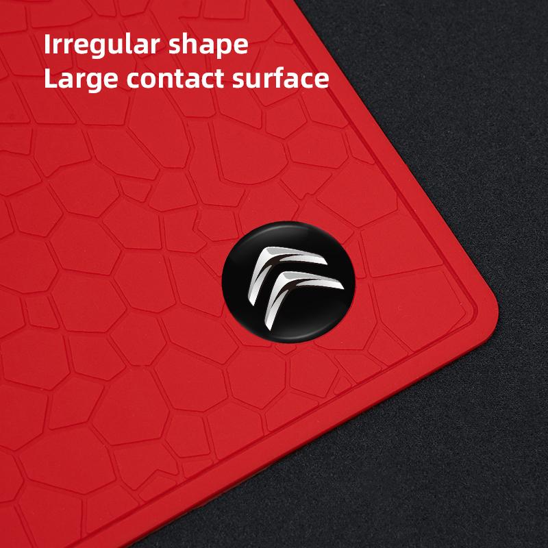 JYRN8 Car Dashboard Storage Anti Slip Pad Phone Store Items Mat For Citroen C3 C5 Aircross C5X C4 Cactus Picasso e-C3 C1 C-Crosser C6