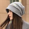 Корейская шапка Женская шапка из шерсти крупной вязки Универсальная, подчеркивающая лицо, Маленькая шапка-бини Ретро Теплая шапка от холода