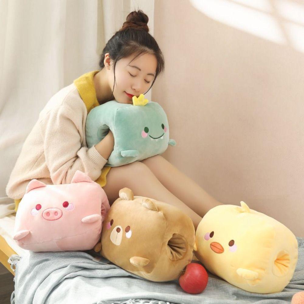 Keep Warm Office Nap Pillow Super Soft Pillow Stuffed Toy Hand Warmer Plush Pillow Winter