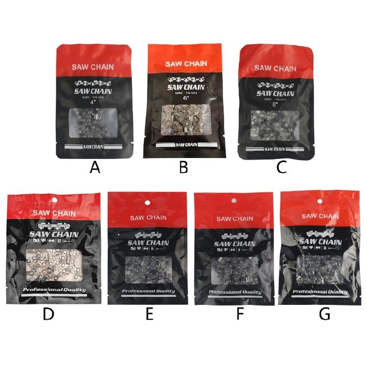 Износостойкая цепь для электрической цепной пилы 4~16 дюймов Высокоэффективная сменная пила для аксессуаров инструмента для резки дерева