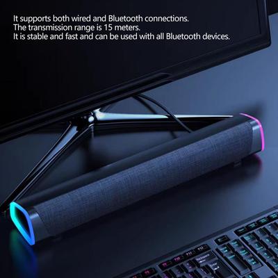 4D Bluetooth Динамик Саундбар Стерео Звук Сабвуфер Компьютерный Динамик Для Macbook Ноутбука Ноутбука ПК Музыкальный Плеер Проводная Акустическая Система