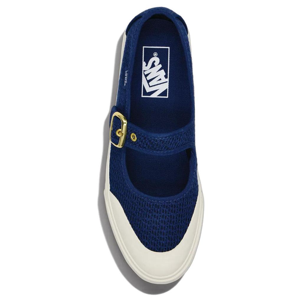 Vans Mary Jane Comfortable Versatile Retro Sweet Cool Lightweight Breathable Flat Shoes Unisex Shoes Blue White VN000CRRCJF1