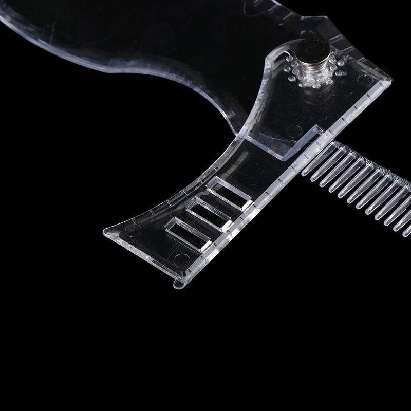 Регулируемый инструмент для формирования бороды, мужской портативный трафарет для укладки, шаблон-расческа, триммер