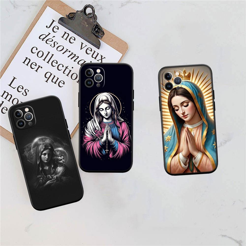BF115 Virgen Maria Phone Case for Samsung Galaxy M06 M15 M16 M35 M55 M56 A36 A42 A50 A50S A51 A52 A32 A33 A05 A05S A06 A16 A20