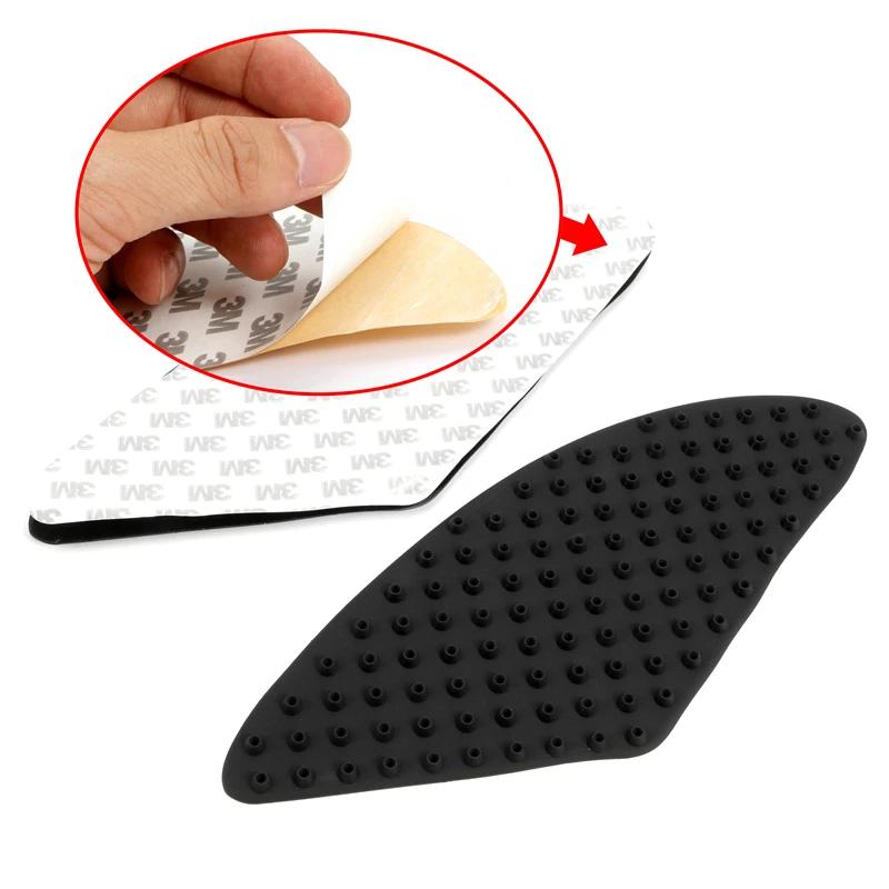 1 Pair Universal Motorcycle Fuel Tank Rubber Anti-skid Sticker Moto Tank Traction Pad Side Gas Knee Grip Protector Accessories