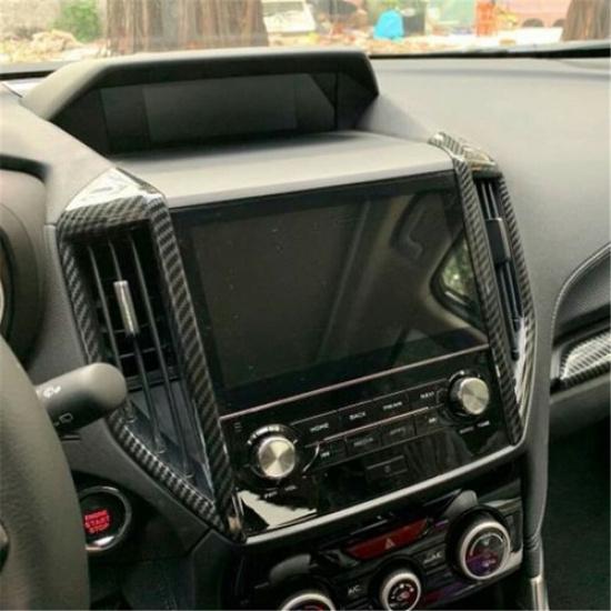 Carbon Fiber Center Air Outlet Vent Cover Trim For Subaru Forester 2019-2022