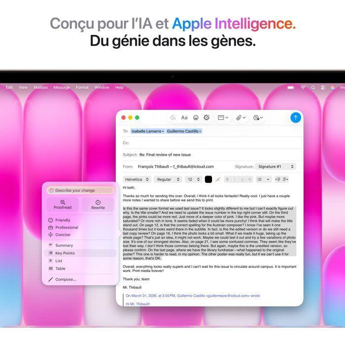 Apple - 13" MacBook Neo A18 Pro - RAM 8Go - Stockage 256Go - Rose poudré
