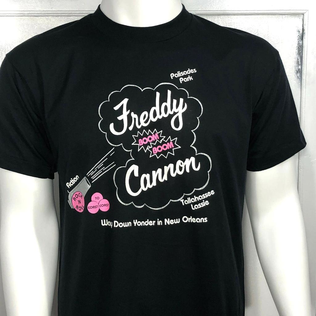 Мужская футболка Freddy Boom Boom Cannon New Orleans VTG Single Stitch Размер L