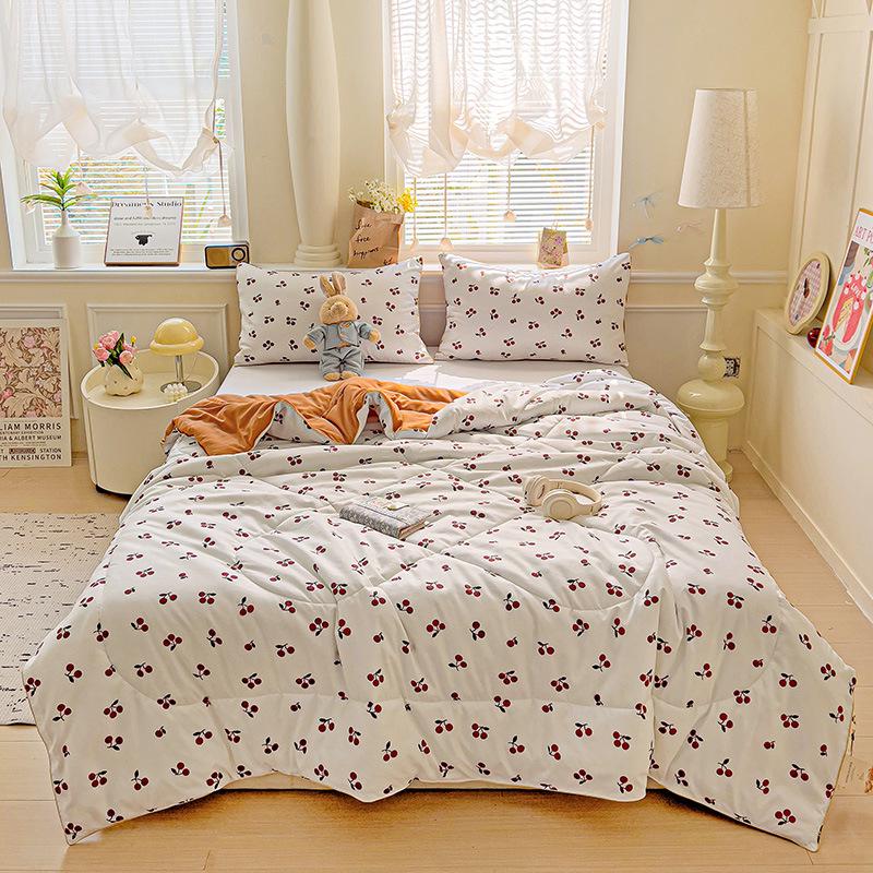 Охлаждающее летнее одеяло класса А для младенцев из стираного хлопка и соевого волокна