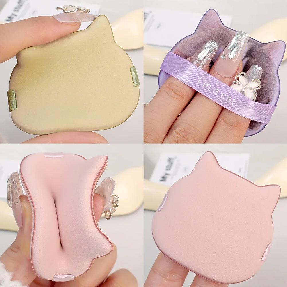 Милый котик спонж для макияжа пуховка для пудры с воздушной подушкой гидрофильный без латекса для лица и тела пуховка для пудры спонжи для тональной основы для влажного и сухого использования инструмент для макияжа