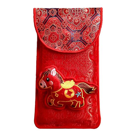 Chinese New Year Red Envelope Fabric Lucky Money Pockets for Cash