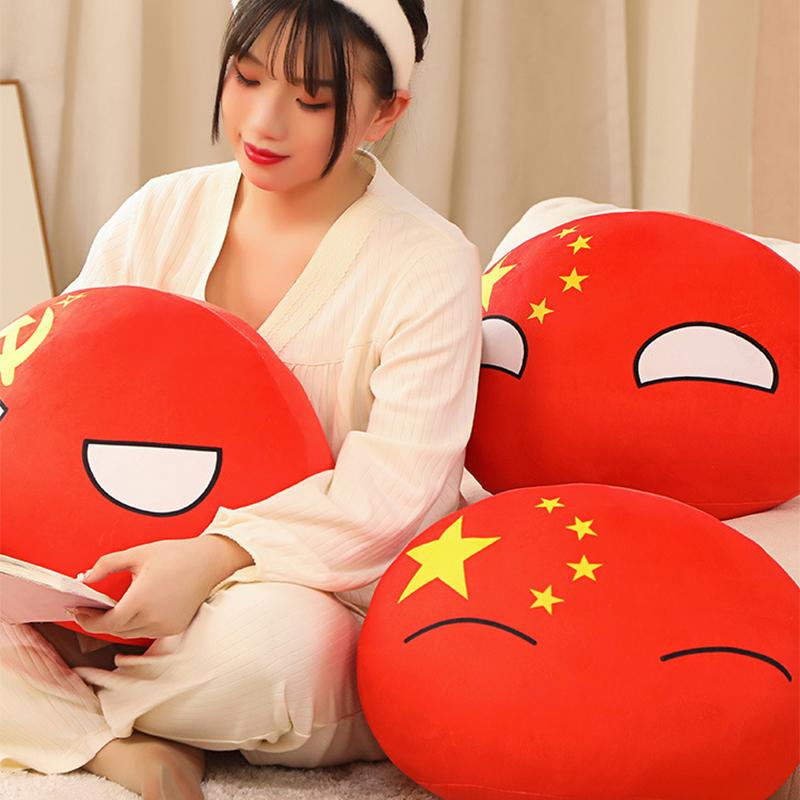 20-40 см Набитая подушка Polandball Countryball Япония Организация Объединенных Наций Украина Швейцария Германия Италия Плюшевая игрушка Каваи Детские подарки