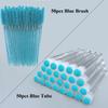 50pcs Reusable Eyelash Brush Tube for Disposable Mascara Wands Applicator Replaceable Dust-proof Eye Lash Eyebrow Brush Tube