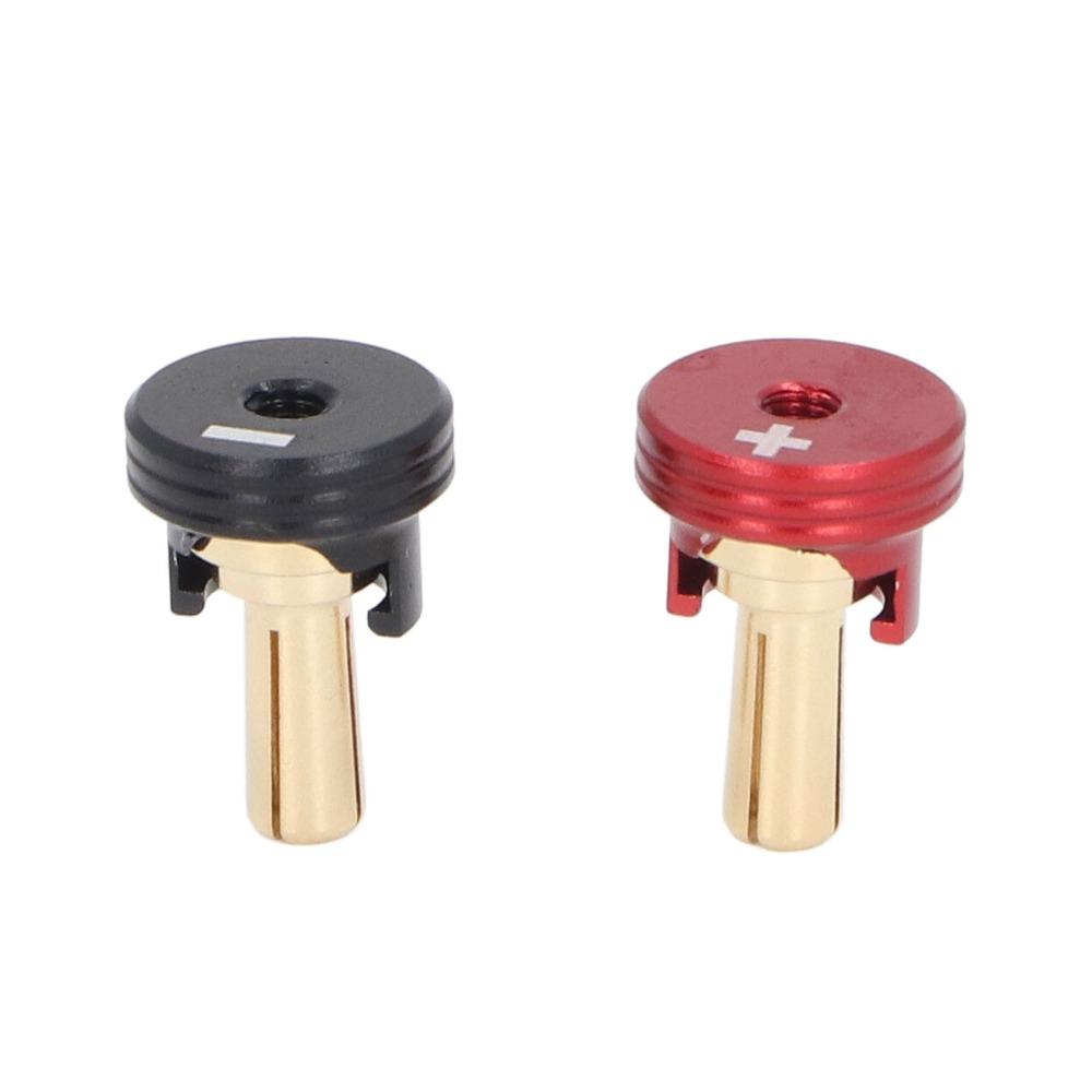 2 Pcs/Set 4/5mm RC Heatsink Banana Plugs Aluminum Alloy RC Heatsink Plug Grips Set  RC Cars