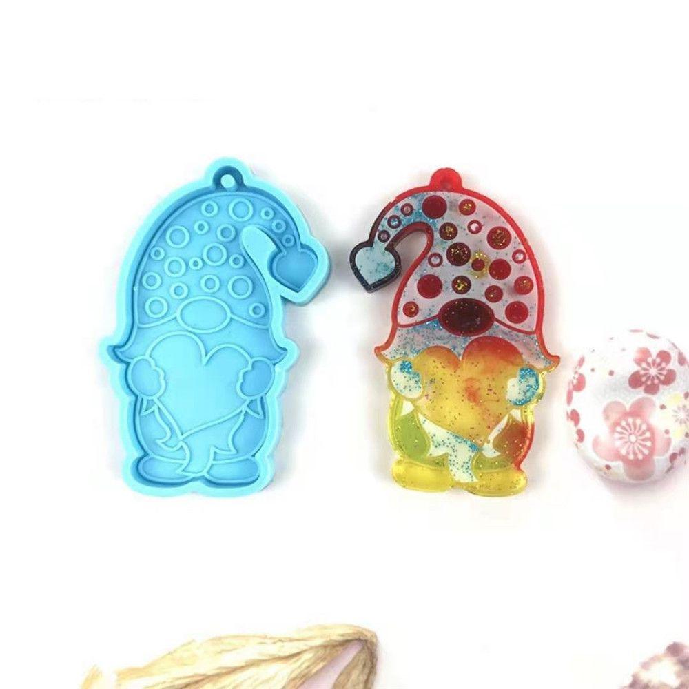 Christmas Cake Tools Jewelry Making Tool Garden Elves Mold Christmas Keychain Molds Silicone Moulds
