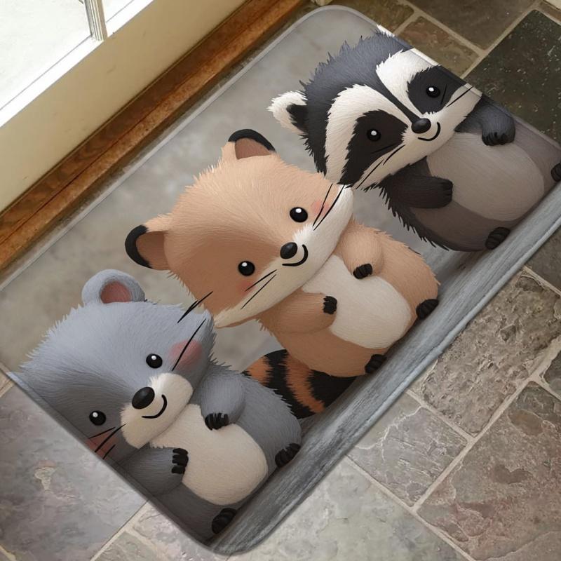 Machine washable kitchen floor mat, indoor and outdoor door mat, bathroom absorbent mat, minimalist style home decoration mat