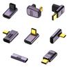 Высокопроизводительный Type C Female to Type C Male 40Gbps Fast Data Adapter Converter Зарядные адаптеры Алюминиевый сплав