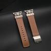 Кожаный ремешок для Apple Watch Ultra 3 2 1 49 мм Роскошный мужской браслет для iWatch Серии 11 10 9 8 7 6 5 SE 46 мм 45 мм 44 мм Мягкий ремешок