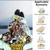 1 шт. Фланелевое покрывало с персонажами Looney Tunes, легкое, мягкое, теплое, для дивана, кровати, путешествий, всесезонное, L1029010