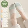 5 Pairs of Women's Spring and Summer Thin Mesh Breathable Cotton Deodorant Non Slip Invisible Socks