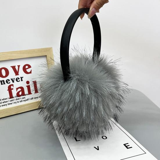 Наушники из искусственного меха норки, оверсайз, мягкие, толстые, пушистые, теплые, зимние, для активного отдыха на открытом воздухе, согревают уши, осенние