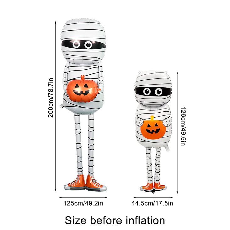 1pc Halloween Mummy balloon Mummy Pumpkin ForHalloween Decorations Trick or Treat Party Decoration Supplies Party Decorations 5