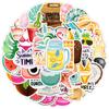 50 Summer Graffiti Stickers Water Cup Mobile Suitcase Waterproof Decorative Stickers Summer Vacation Stickers