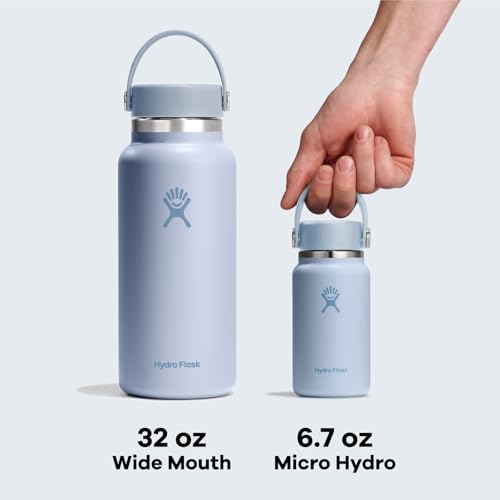 Hydro Flask МикроГидро Изолированная Бутылка для Воды из Нержавеющей Стали 200 мл Белая
