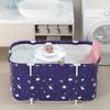 1.2m Portable Bathtub Bucket Adult/Baby Children Folding Swimming Pool Barrel Family Sit Home Sauna SPA Full Body Bucket