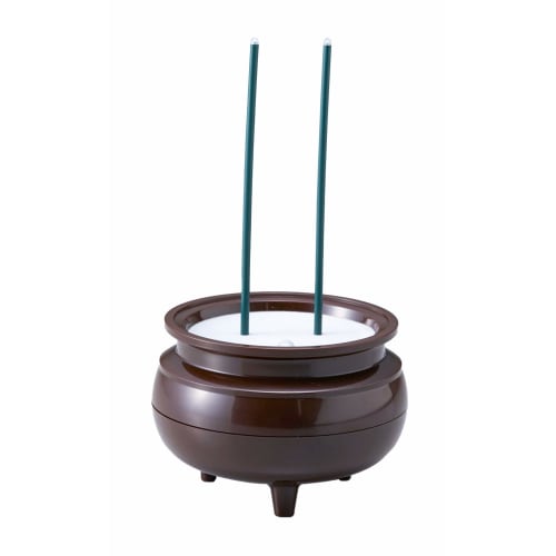 Asahi Denki Kasei Brown Automatic Light-Off Incense Sticks (Medium, 2-Stick) Made in Japan, ASE-4211