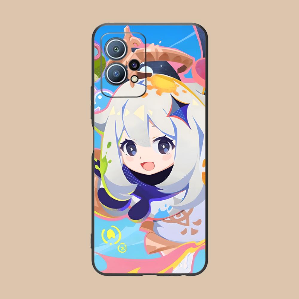 Game GI Paimon Matte TPU Mobile Phone Case for Huawei P60 P50 P40 P30 P20 P10 P9 P8 Pro Lite Plus Colorful Printing Cover