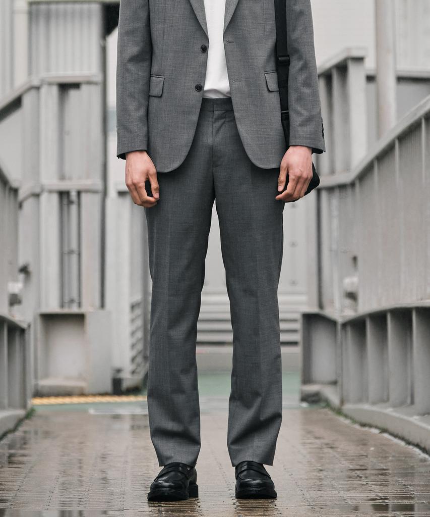 STCO Wool 49% Essential Stretch Pants_Grey (Classic Fit)_Sslvb63Csg