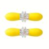 Corn Kernel Barbecue Forks - Dual-Color Yellow & Black Kitchen Utensils for Grilling Frying,and Baking - Durable and Easy to Use