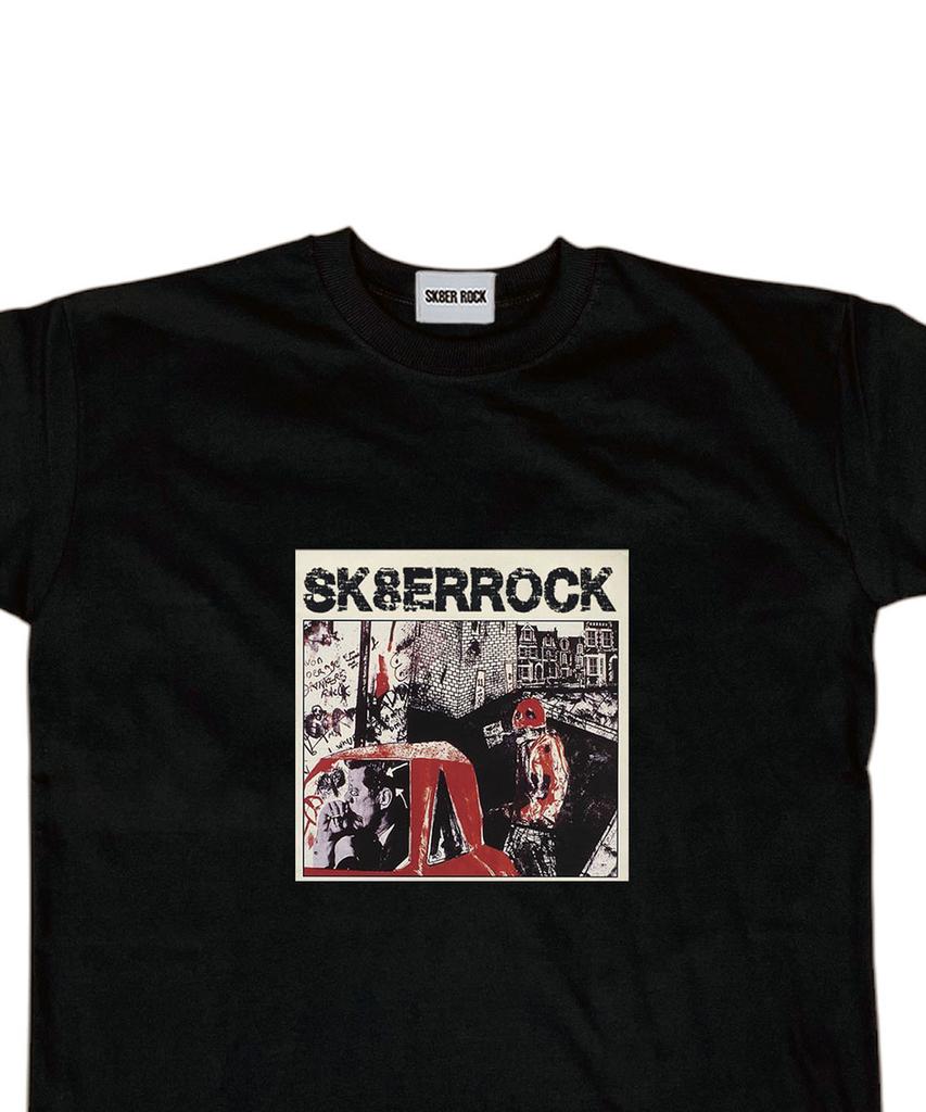 SK8ER ROCK Грязная Граффити Футболка ((черный))
