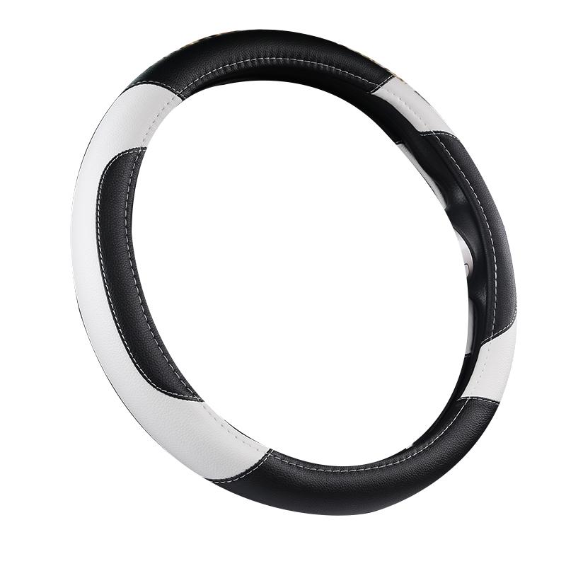 Моточехлы автомобильный противоскользящий кожаный чехол на руль Универсальный автомобильный защитный чехол на руль модный стиль 38 см