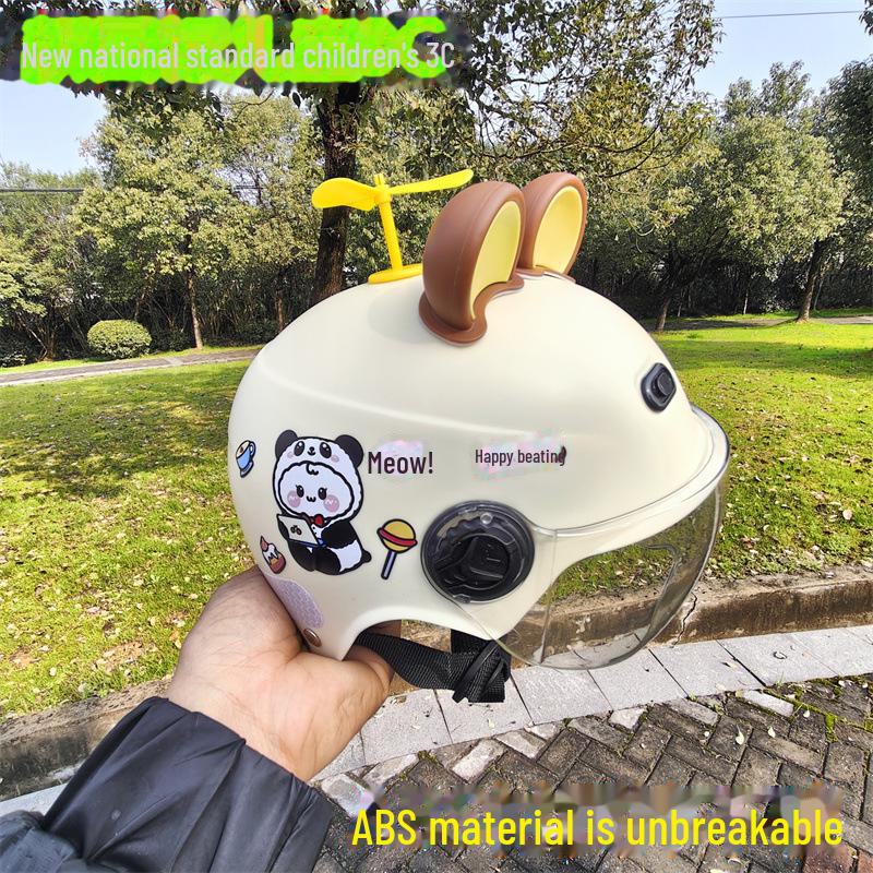 Регулируемый детский электрический мотоциклетный шлем для мальчиков и девочек - Защита от солнца