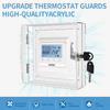 Thermostat Lock Box Thermostat Transparent Protective Cover With Lock Wall-Mounted Lock Box For Thermostat On Wall AC Lock Box