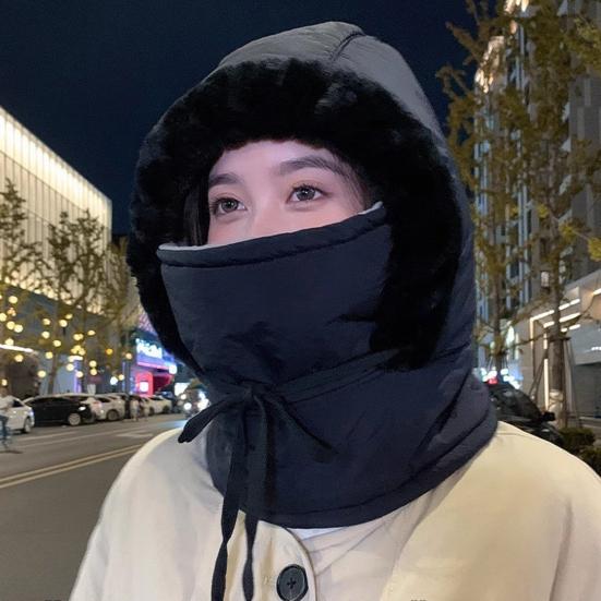 Шапка для верховой езды Ветрозащитная Зимняя Защита лица с Дышащей Областью Носа и Рта Теплая Бархатная Подкладка Покрытие 360 Градусов Лыжный Гейтор для Шеи