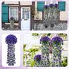 1/2Pcs Violet Artificial Flowers Vine 80cm Fake Plant Hanging Wall for Home Room Outdoor Garden Wedding Decoration Flower Basket