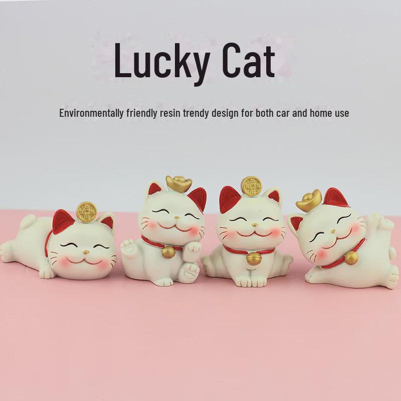 Креативное украшение для автомобиля и торта Lucky Cat