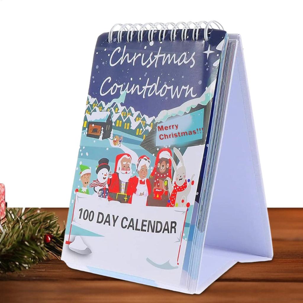 Calendar Advent 2025 Christmas Calendar Desktop Advent 100 Days Interactive Home Decor 100 Day Countdown Calendar For Christmas