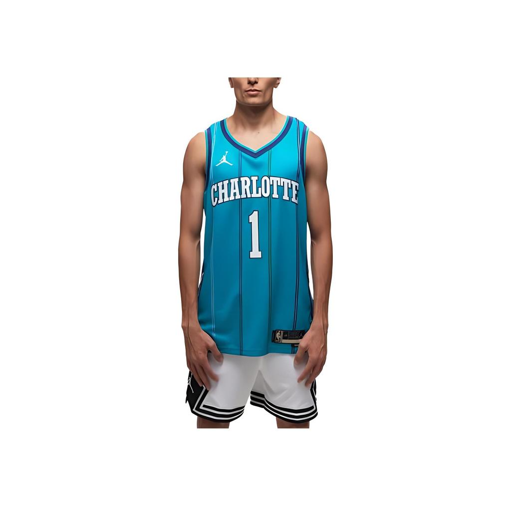 Jordan Топ-топ с круглым вырезом и буквенно-цифровым узором, мужской, синий DX8610-415