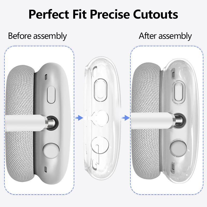 Защитный чехол из ТПУ для накладных наушников AirPods Max (Набор из трёх предметов)