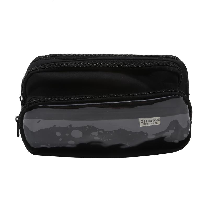 Шикарный однотонный пенал Simplecity прозрачный чехол для ручек большой емкости канцелярский органайзер сумка школьные принадлежности