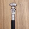 Walking Cane for Women, Walking Cane for Men Knob Head Walking Stick Silver, Head Walking Stick 3 Fold