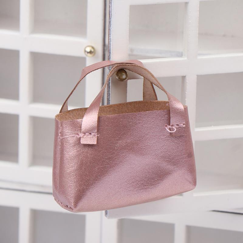 Милая мини-сумка из искусственной кожи, сумка для миниатюрной куклы, игрушки, декор, подарки для детей