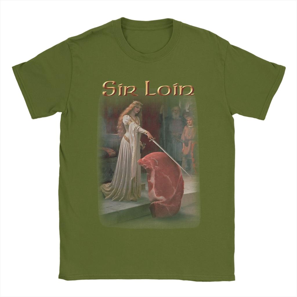 Sir Loin Steak TShirt Summer Fashion TShirts Unisexs Cotton O Neck Plus Size 5XL Clothing Short Sleeve Y2K Basic Tops