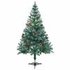 Frosted Christmas Tree with Pinecones 150 Cm