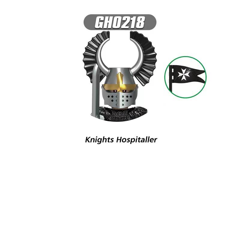 Средневековые Рыцари Серия Фигурки Строительные Блоки Воин Солдаты Стражники Львиное Сердце Больница Тевтонский Рыцарь Битва Пастор Детский Подарок