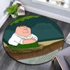 Peter Griffin Fun pattern round rug,Carpet Rug for Living Room Bedroom Playroom ,Non-slip Floor Mat,Holiday Gifts and Birthday Gifts.